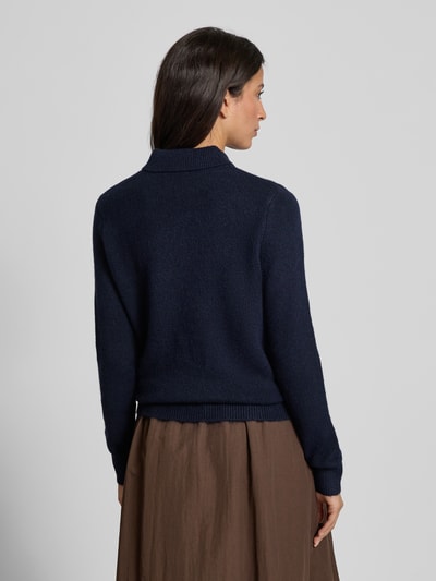 Christian Berg Woman Regular fit gebreide pullover met wol Donkerblauw - 5