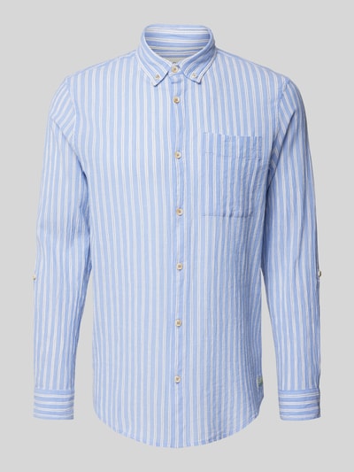 Scotch & Soda Regular Fit Freizeithemd mit Button-Down-Kragen Hellblau 2