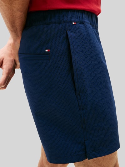 Tommy Hilfiger Regular Fit Shorts aus seesucker Modell 'DOVER' Dunkelblau 3