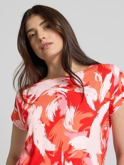 s.Oliver RED LABEL Relaxed fit T-shirt van viscosemix Rood - 3