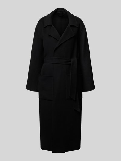 OAKWOOD Lange jas van wolmix, model 'DONATELLA' Zwart - 2