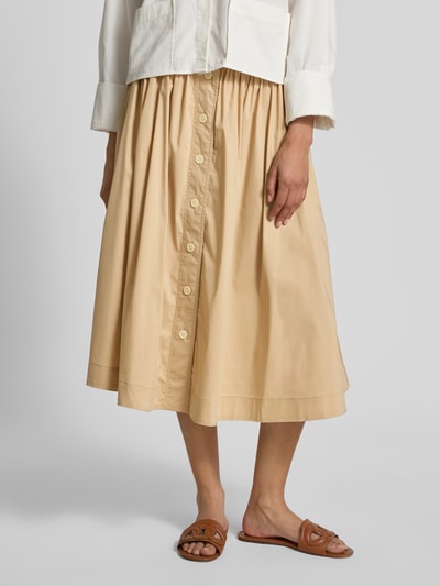 Lauren Ralph Lauren Midirock mit Knopfleiste Sand 4