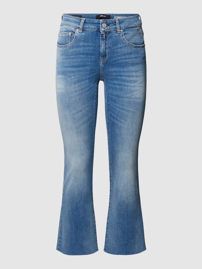 Replay Mid Rise Jeans mit Kontrastnähten Modell 'FAABY' Hellblau 2