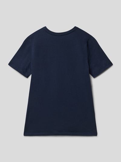 s.Oliver RED LABEL T-Shirt mit Motiv-Print Marineblau 3