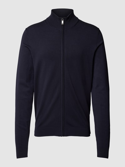 MCNEAL Strickjacke aus Viskose-Mix mit Stehkragen Marine 2