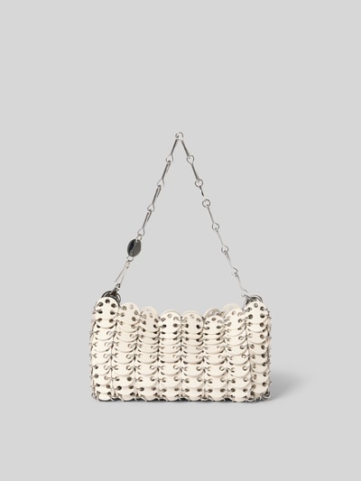 Rabanne Handtasche mit Tragehenkel Ecru 4