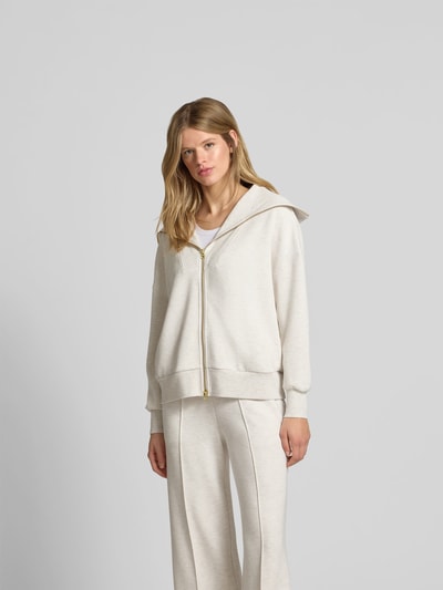 VARLEY Sweatjacke mit Resortkragen Ecru 4