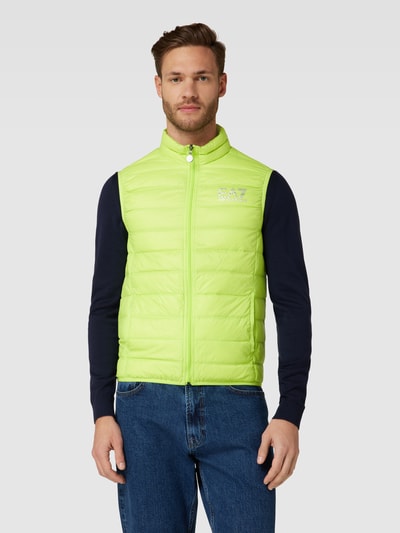 EA7 Emporio Armani Bodywarmer in doorgestikte look Neon groen - 4