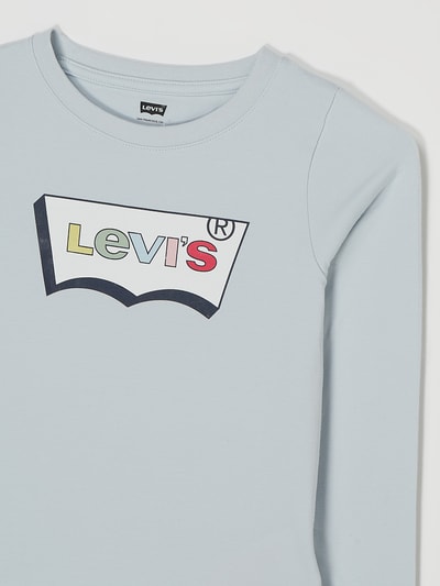 Levi’s® Kids Shirt met lange mouwen en logo Bleu - 2