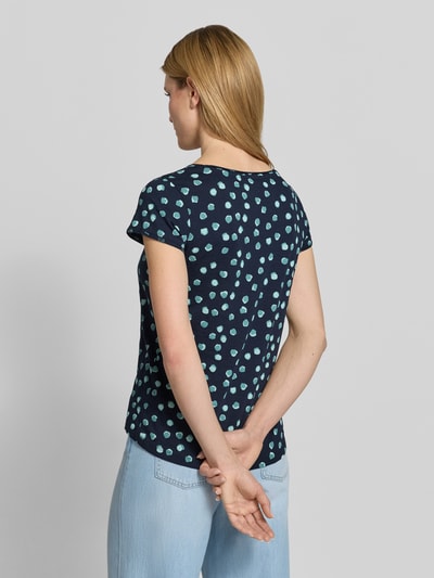 Tom Tailor Regular Fit T-Shirt aus reiner Baumwolle Marine 5