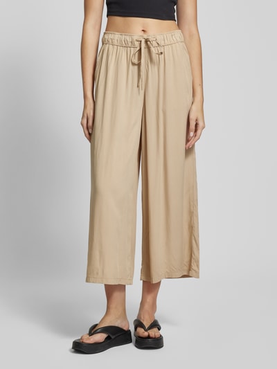 QS Regular fit culotte met elastische band Beige - 4