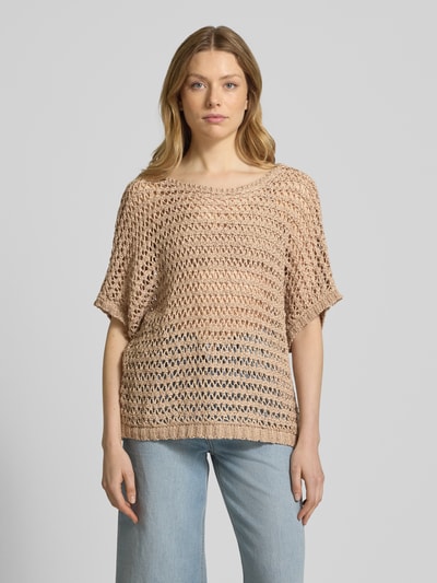 B.Young Strickpullover mit Fledermausärmeln Modell 'MARAX' Sand 4