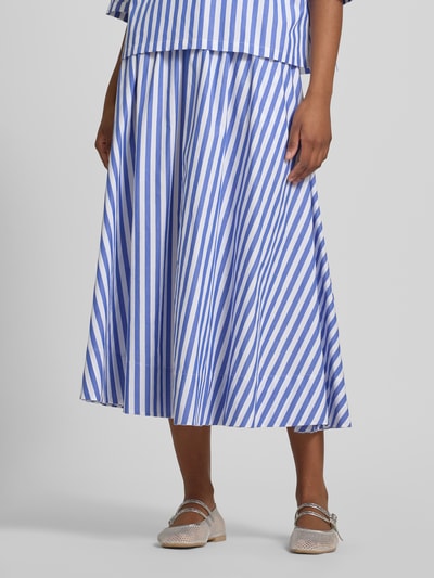Rich & Royal Midirock im Allover-Look mit elastischem Bund Marine 4