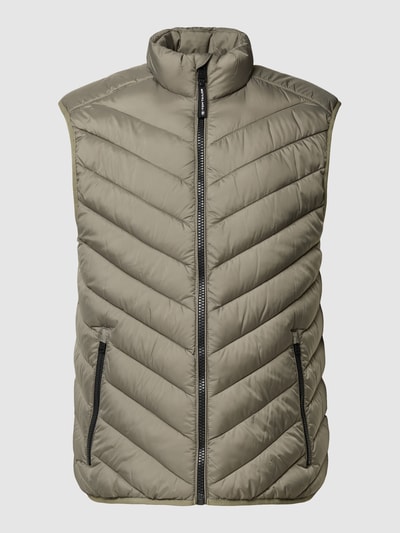 Tom Tailor Bodywarmer met opstaande kraag Olijfgroen - 2