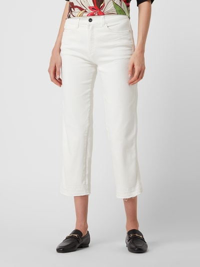 Milano Italy Korte jeans met stretch  Offwhite - 4