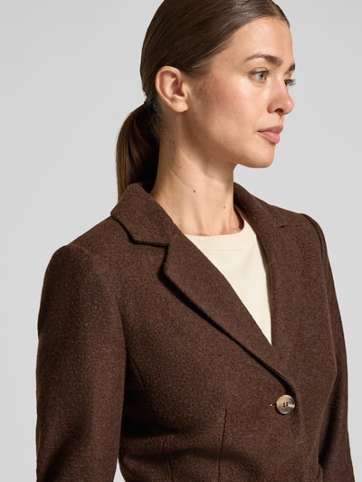 Betty Barclay Kurzblazer aus Wolle mit aufgesetzten Taschen Dunkelbraun 3