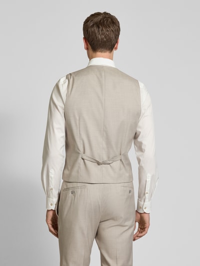 HECHTER PARIS Regular Fit Weste mit Paspeltaschen Taupe 5