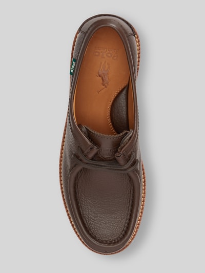 Polo Ralph Lauren Schnürschuhe aus echtem Rindsleder Modell 'JETT APRON' Dunkelbraun 3
