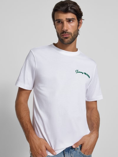 Tommy Hilfiger Regular Fit T-Shirt aus reiner Baumwolle Weiss 3
