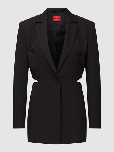 HUGO Blazer met cut-outs, model 'Asonna' Zwart - 2