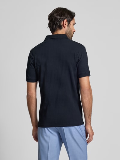 SELECTED HOMME Regular Fit Poloshirt aus Baumwoll-Mix Modell 'TRISTAN' Dunkelblau 5