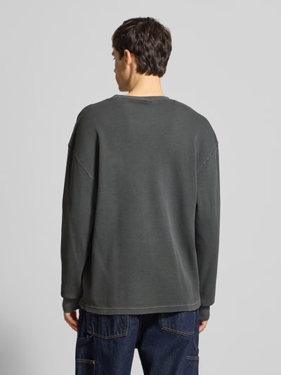 Carhartt Work In Progress Longsleeve mit Strukturmuster und Rundhalsausschnitt Black 5