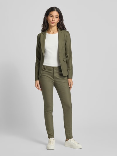 MOS MOSH Stoffen broek met achterzakken, model 'Abbey' Olijfgroen - 1