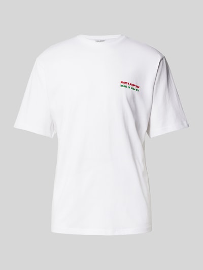 REVIEW T-shirt z nadrukiem z logo Biały 2