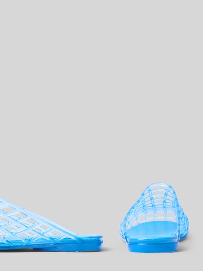 BIANCO Clogs in semitransparentem Design Hellblau 2