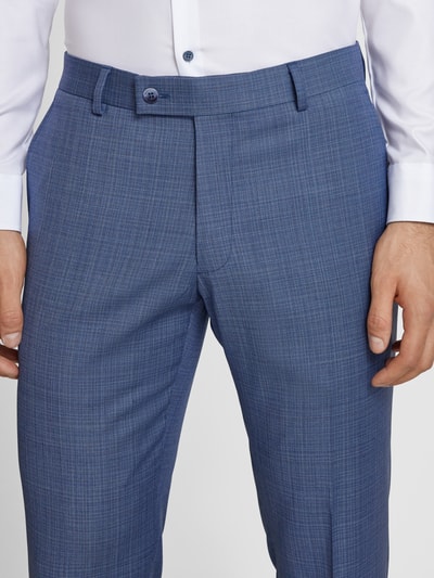 HECHTER PARIS Slim Fit Anzughose mit Bügelfalten Hellblau 3