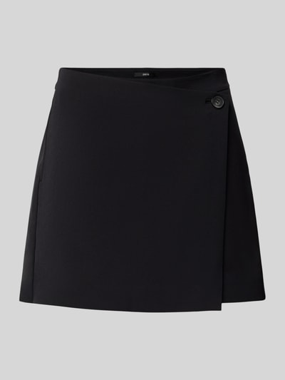 Zero Skort in Wickel-Optik mit Paspeltaschen am Gesäß Black 2