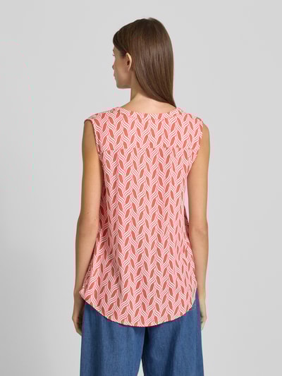 ZABAIONE Blusentop mit V-Ausschnitt Apricot 5