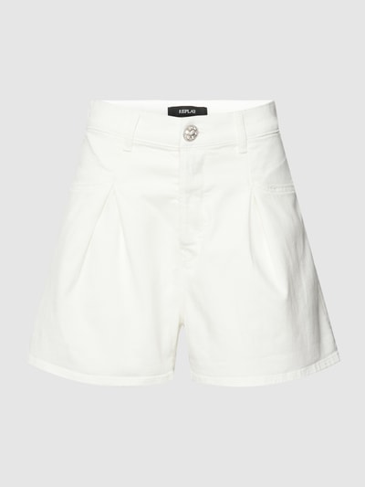 Replay Jeansshorts mit Eingrifftaschen Offwhite 2