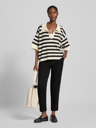 Christian Berg Woman Stoffhose mit Gesäßtaschen Black 1