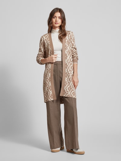 Vero Moda Lange cardigan met lange mouw, model 'NANCY' Taupe - 1