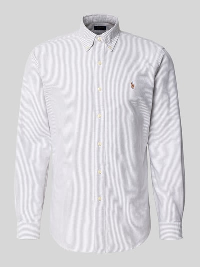 Polo Ralph Lauren Custom Fit Freizeithemd mit Button-Down-Kragen Hellgrau 2