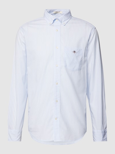 GANT Regular Fit Freizeithemd mit Streifenmuster Modell 'POPLIN' Hellblau 2