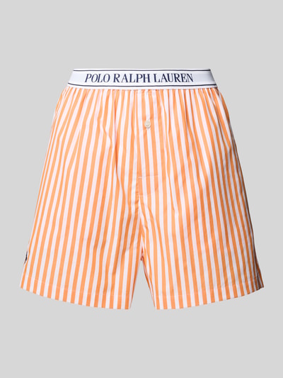 Polo Ralph Lauren Szorty od piżamy o kroju relaxed fit z elastycznym pasem z logo Pomarańczowy 1