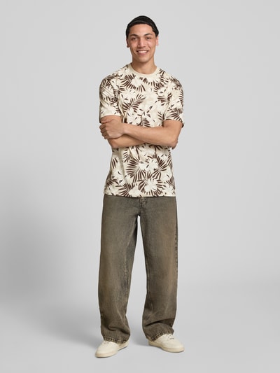 ONLY & SONS Regular Fit T-Shirt aus reiner Baumwolle Modell 'PERRY' Dunkelbraun 1