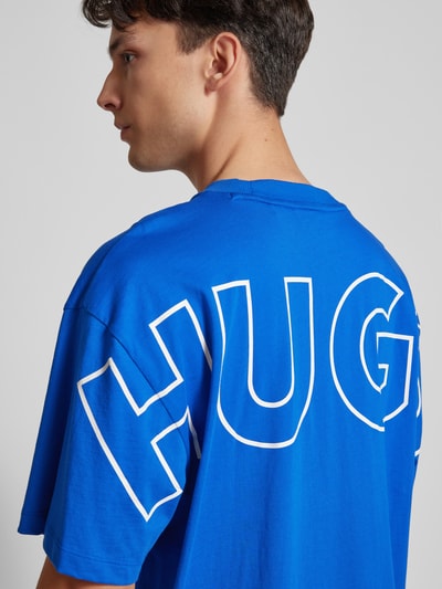 Hugo Blue T-Shirt mit Logo-Print Modell 'Nouveres' Blau 3