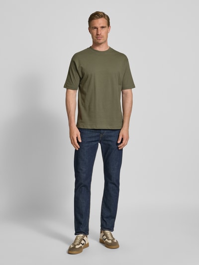 MCNEAL Loose Fit T-Shirt mit Rundhalsausschnitt Oliv 1