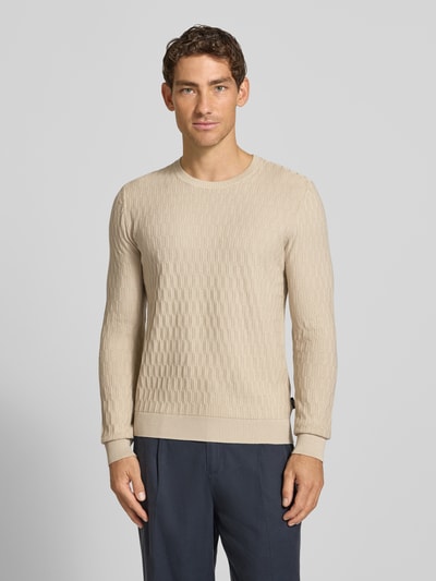 JOOP! COLLECTION Regular Fit Pullover aus einer Baumwolle Modell '10Dapher' Beige 4