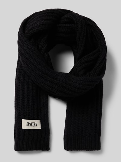 Drykorn Schal mit Label-Detail Modell 'CRONICA' Black 1