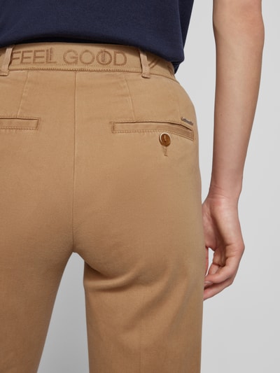 Brax Regular fit broek met verkort model, model 'Style.Maron' Beige - 3