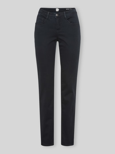 Brax Regular Fit Gerade Hose aus Lyocell-Mix mit Modal-Baumwoll-Anteil Modell 'MARY' Marine 2