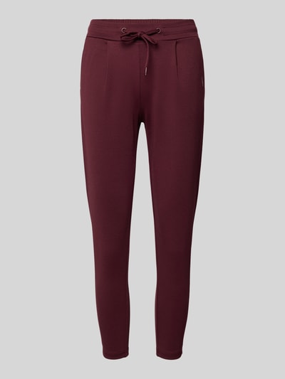 ICHI Joggingbroek met elastische band, model 'KATE' Bordeaux - 2