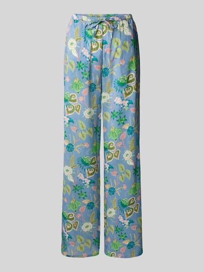 Christian Berg Woman Stoffhose mit elastischem Bund Lagune 2