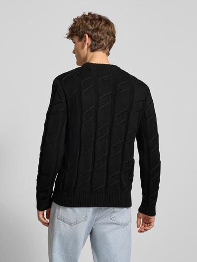Tommy Jeans Regular fit gebreide pullover van zuiver katoen Zwart - 5