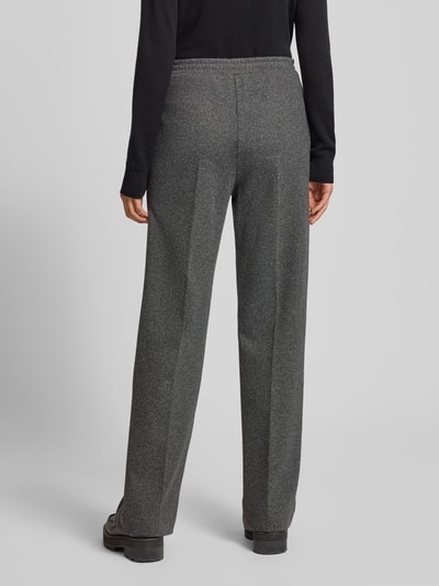 Weekend Max Mara Spodnie o kroju regular fit z dodatkiem wełny model ‘ZELMA’ Średnioszary melanż 5