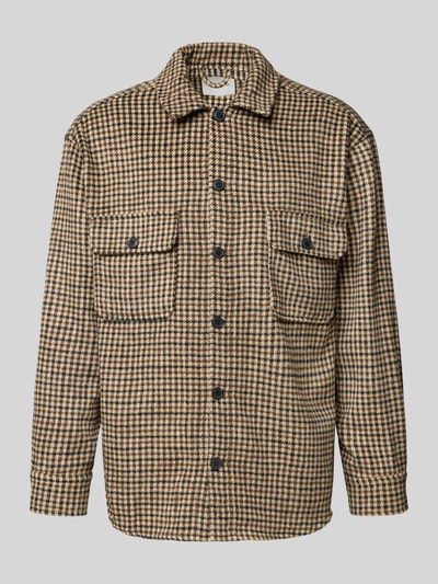 Jack & Jones Regular Fit Hemdjacke mit Brusttaschen Modell 'BRADLEY' Sand 2